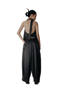 Sexy Open Back Vest in Grey