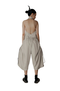 Sexy Open Back Vest in Cream