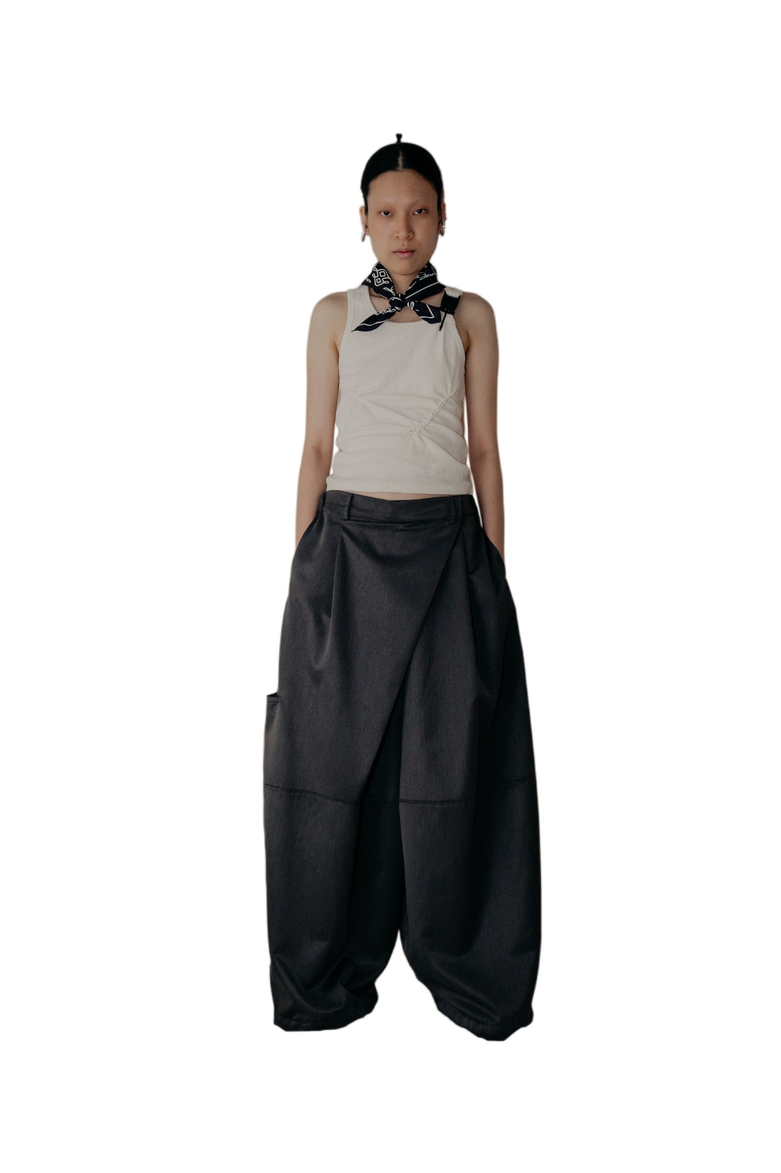 Dudu Overwrap Pants in Grey