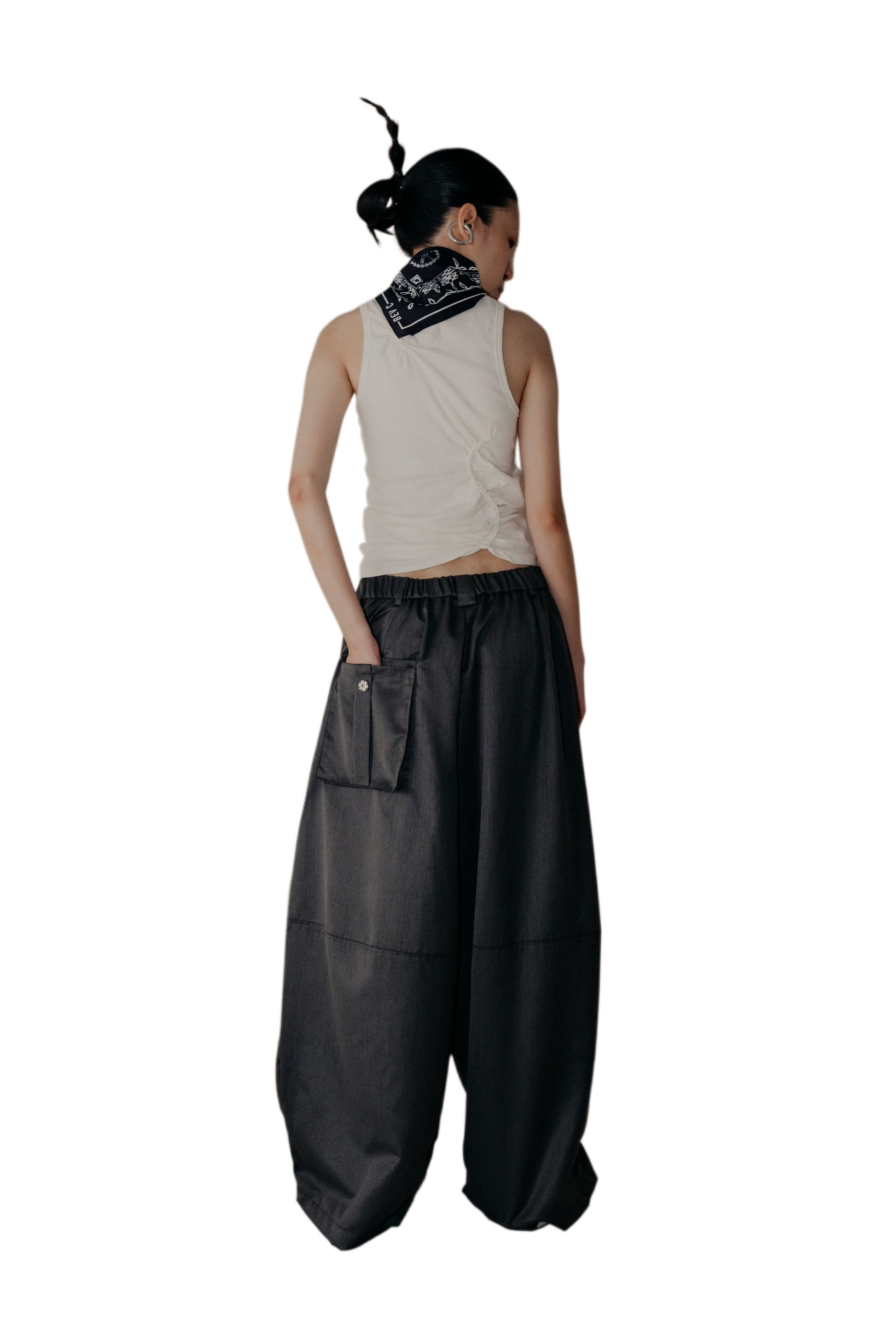 Dudu Overwrap Pants in Grey